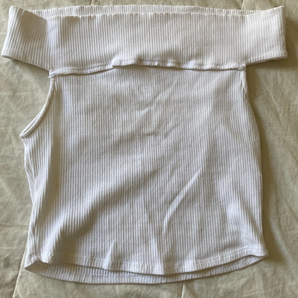 White off the shoulder top